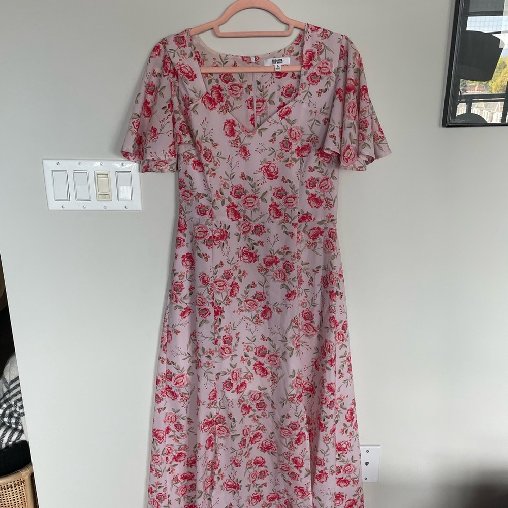 BB Dakota by Steve Madden Floral Pink Dress - Size 8 Women